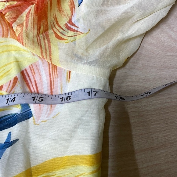 Kate and Lily Yellow Floral Tiered Maxi Dress Size 8 NWT - Picture 4 of 5